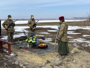 Служба на місці загибелі військових - захисників України